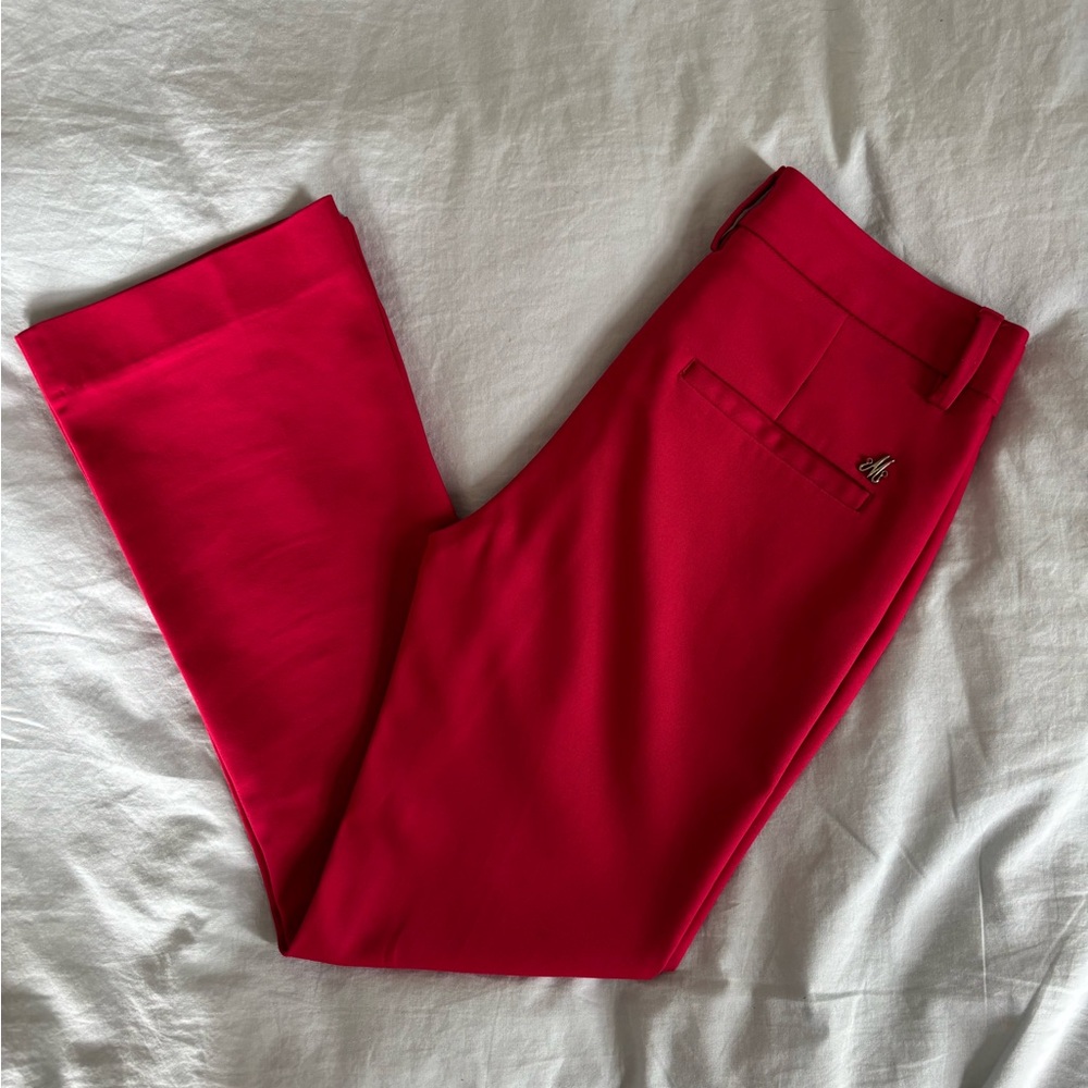 Mos Mosh Fuchsia Pants with Ankle Flare-Leg Design - Picture 7 of 13